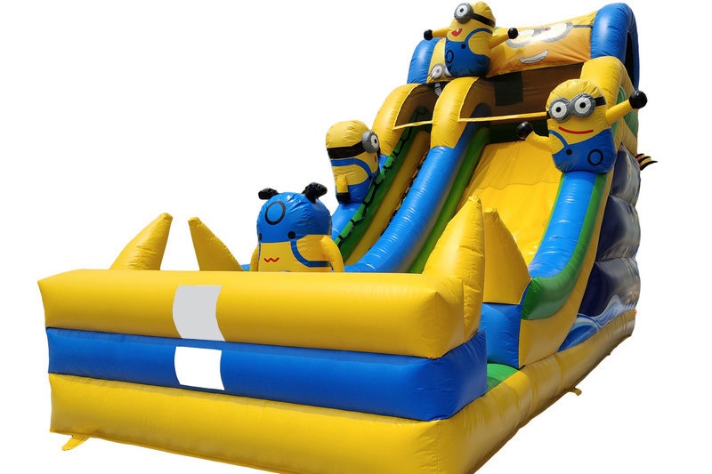 DS024 Large Minions Theme Inflatable Dry Slide