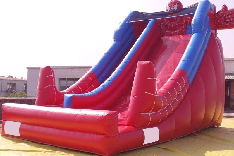 DS036 Spiderman Red Inflatable Dry Slide PVC Tarpualin