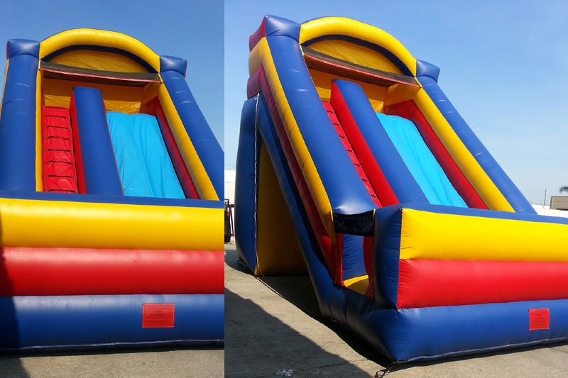 DS050 22FT Giant Blue Yellow Red Inflatable Dry Slide