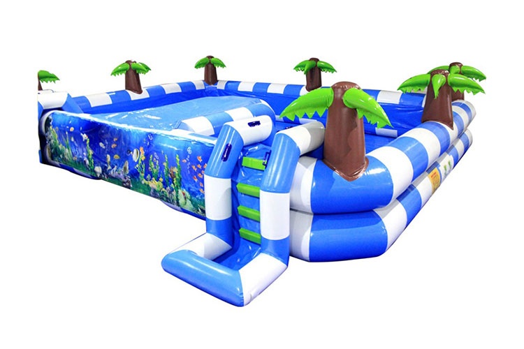 WP005 Commercial Tall Jungle Inflatable Water Pool with Ladder