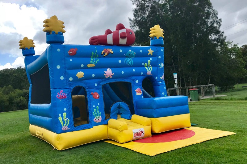 WB149 Underwater Inflatable Combo Bouncy Castle with Slide