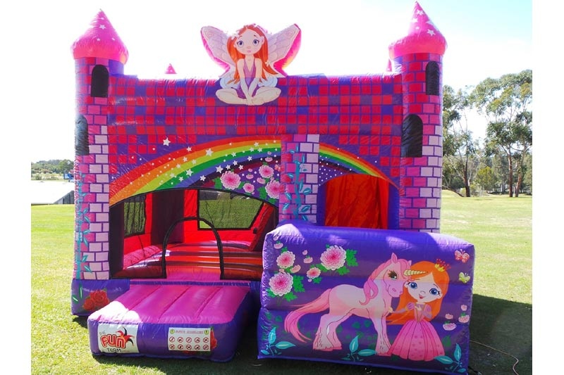 WB152 Fairy Theme Inflatable Combo Bouncy Castle with Slide