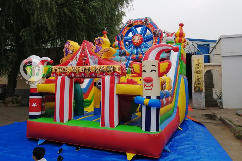WJ057 Ferris Wheel Park Fun City Inflatable Bouncy Castle Slide