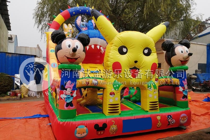 WJ058 Thailand Pokemon Park Fun City Inflatable Bouncy Castle