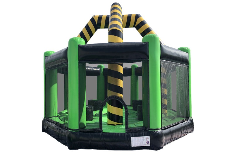 SG056 Green Black Inflatable Wrecking Ball Arena Sport Games