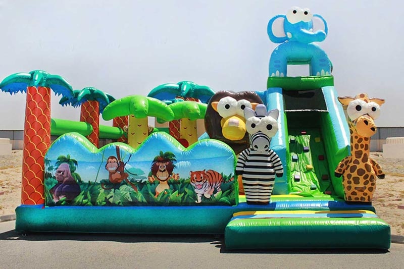 WB160 Jungle Funland Inflatale Combo Bounce Slide