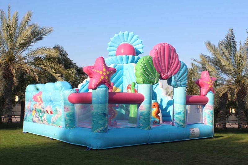 WB162 Mermaid World Inflatale Combo Bounce Slide