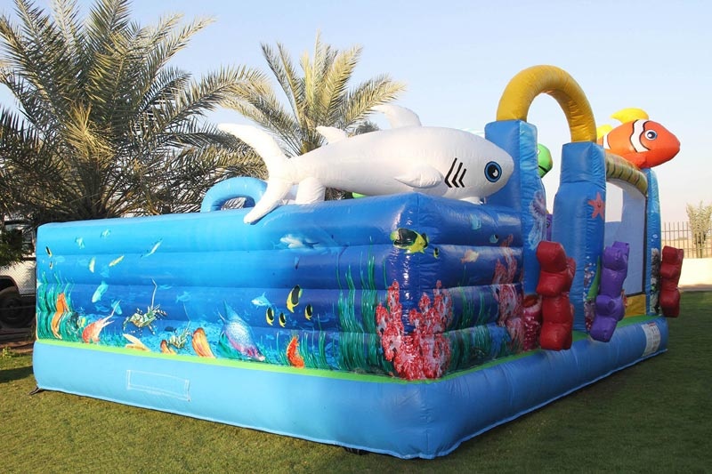 WB164 Turtle Bounce Combo Inflatale Jumping Castle