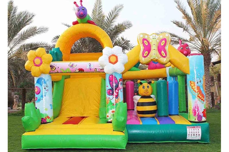 WB169 Garden Bounc Combo Slide Kids Inflatale Jumping Castle