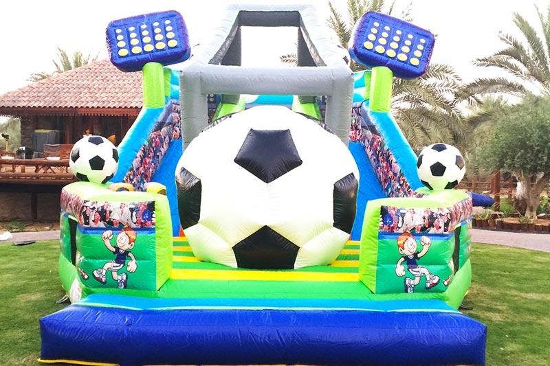 WB170 Football Stadium Bounce Combo Slide Inflatale Jumping Castle