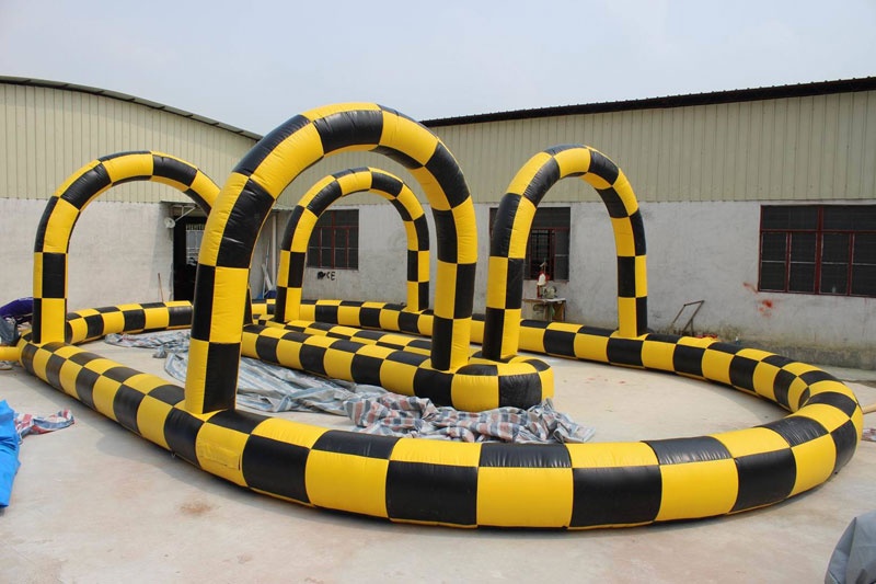 SG120 Karting Yellow & Black Inflatable Race Track