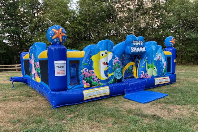 WB091 Tiny Shark Playground Park Fun City Inflatable Castle