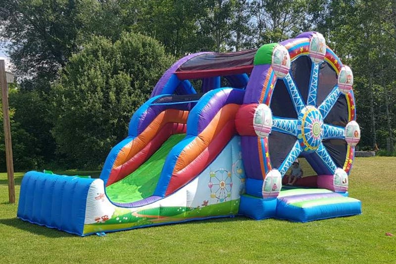 WB095 Ferris Wheel Inflatable Bouncer Combo Castle Slide