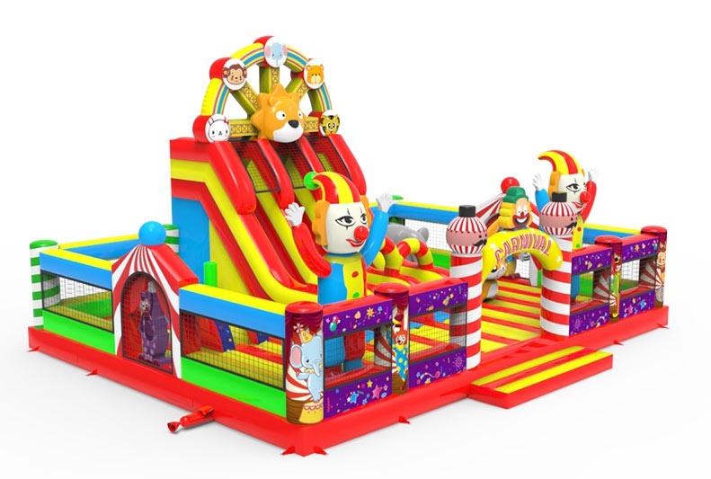 Circus Carnival Playground Inflatable Bouncer Combo Castle Slide