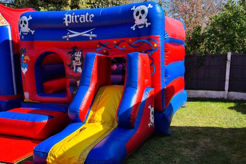 WB175 Pirate Front Slide Inflatable Bouncy Castle