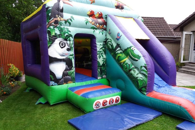 WB177 Panda Front Slide Inflatable Bounce House