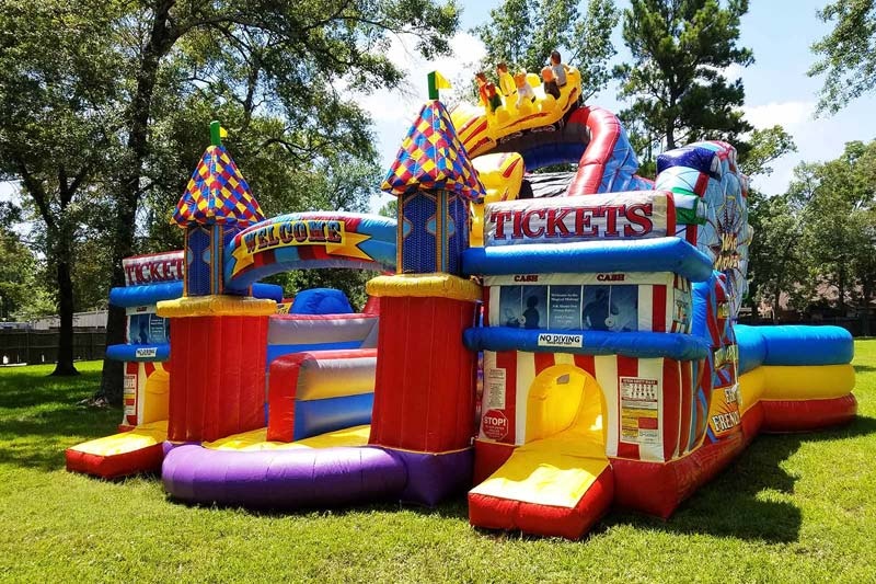 WB182 Carnival Kids Obstacle Inflatable Combo Bouncy Castle Slide