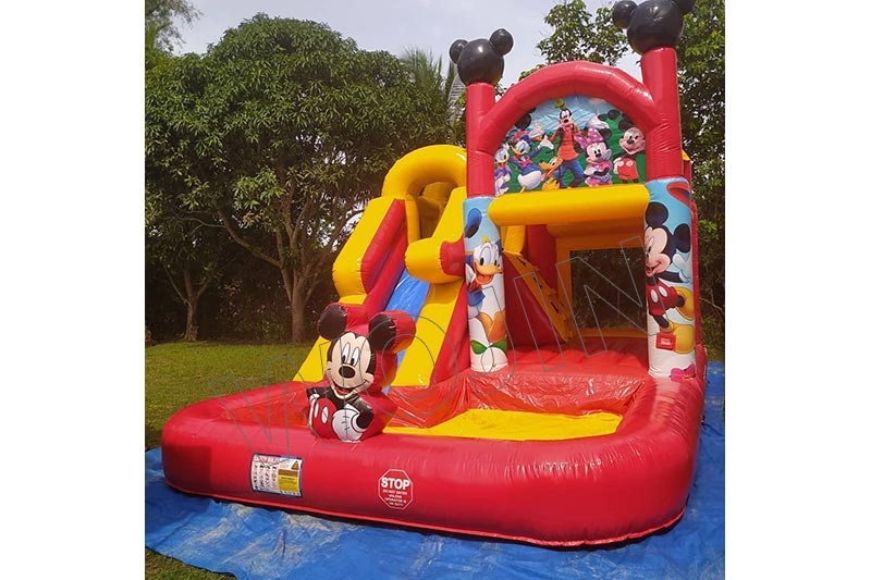 WJ160 Disney Inflatable Combo Water Slide with Pool Bouncy Castle