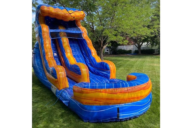 WS138 14ft Yard Slide Inflatable Water Slide with pool