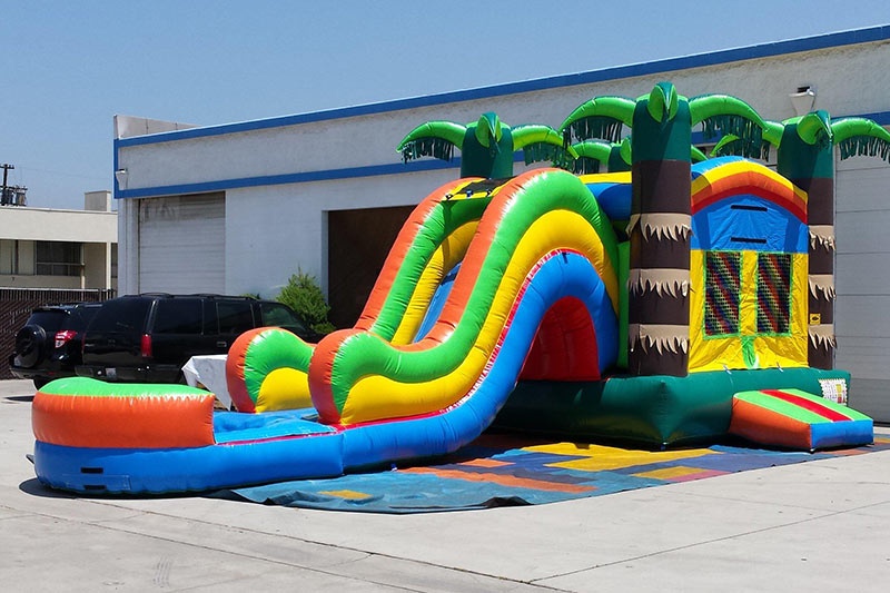 WJ178 Coastal Inflatable Bounce Combo with Pool Wet Slide