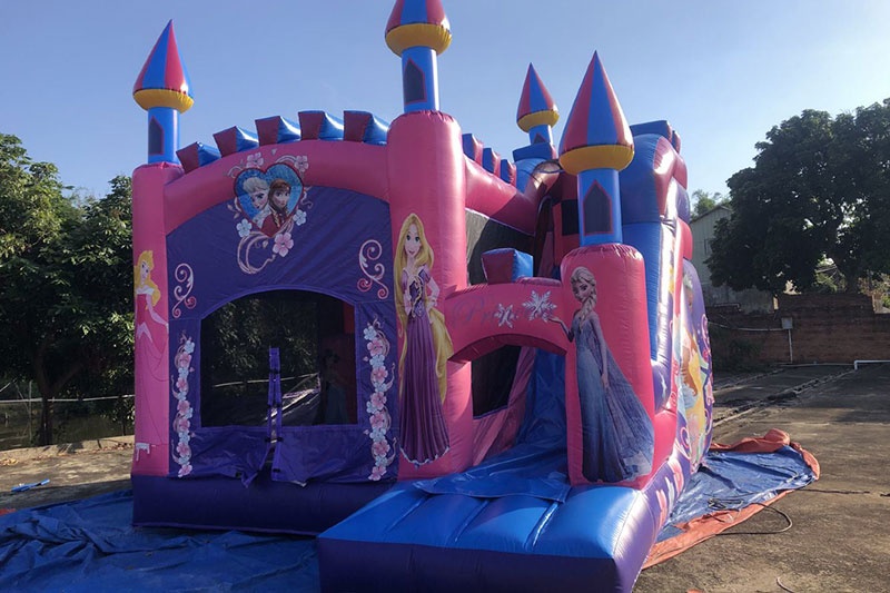 WJ192 Princess Inflatabale Combo Jumping Castle Bounce Slide Playground
