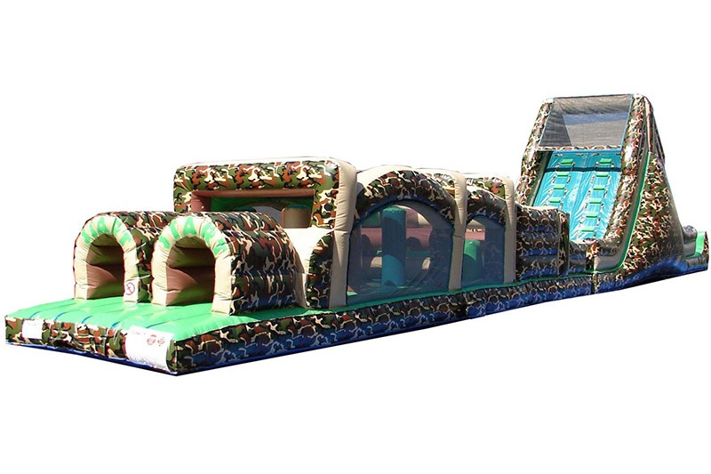 OC049 Camo Inflatable Obstacle Course 65ft