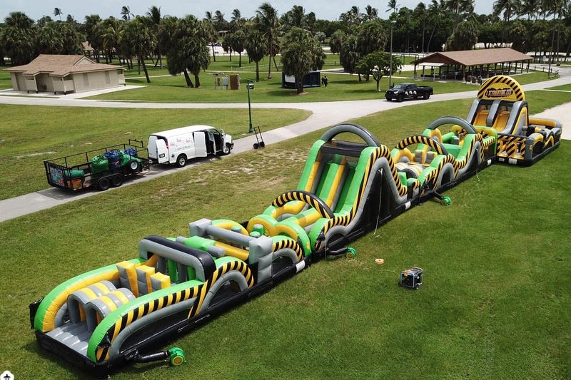 OC123 Giant 130ft Warrior Dash Inflatable Obstacle Course