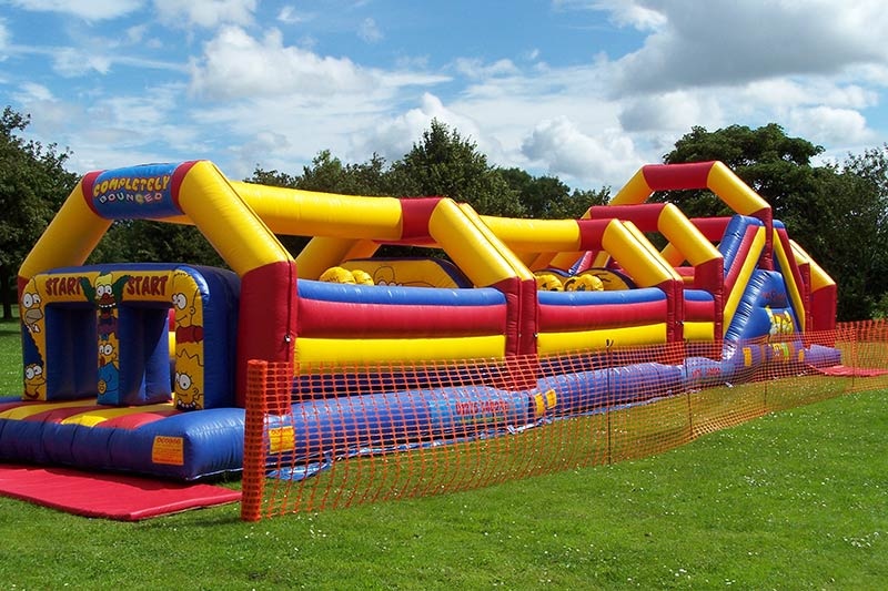 OC105 61ft SimpsoN's Inflatable Obstacle Course