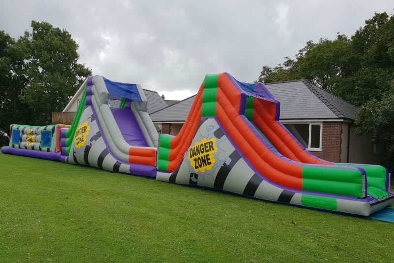 OC106 75ft Danger Zone Assault Inflatable Obstacle Course