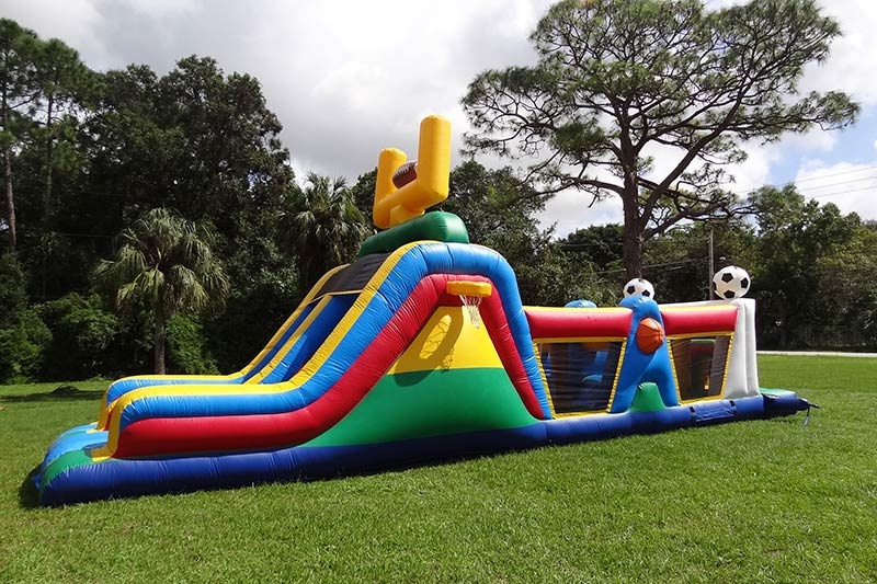 OC107 45ft Backyard Sports Inflatable Obstacle Course