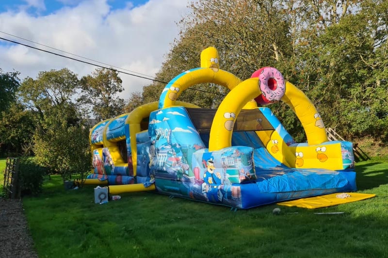 OC117 Simpsons 45ft Inflatable Obstacle Course