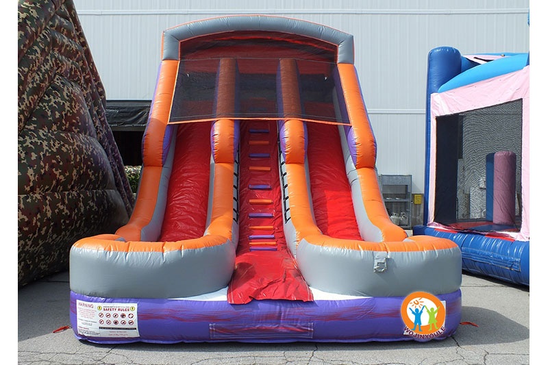 DS078 19ft Double Lane Inflatable Dry Slide
