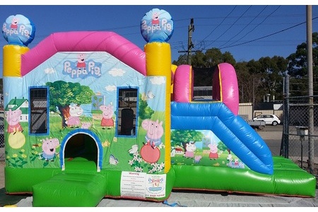 WB258 Peppa Pig Inflatable Dry Combo Bounce Slide