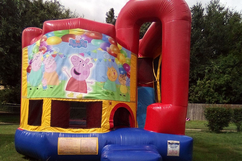 WB257 Peppa Pig Inflatable Combo Slide Bouncy House
