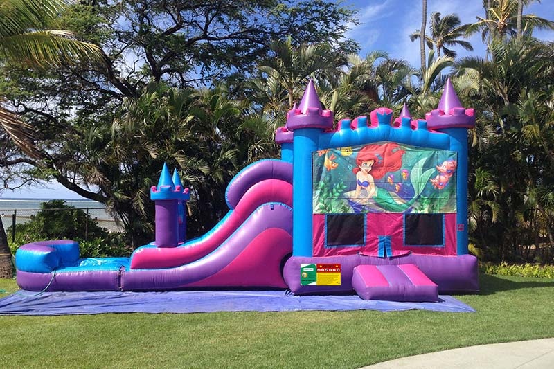 WB220 Mermaid Inflatable Wet Combo with Bounce Slide Pool