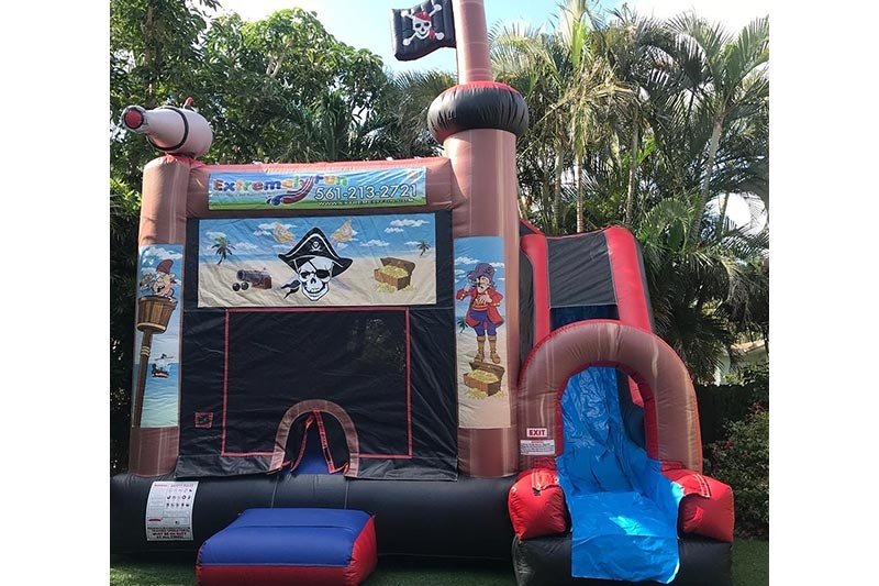 WB246 Pirate Combo Dry Inflatable Bouncer Slide
