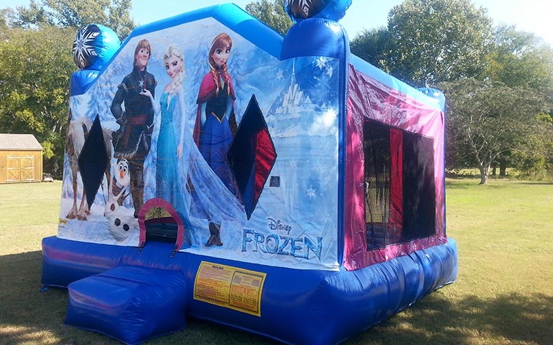 WJ148 Frozen Princess Inflatable Bouncer Jumping Castle Slide