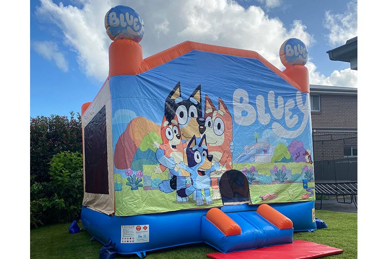 WB264 Bluey Cartoon Inflatable Combo Bouncer Slide