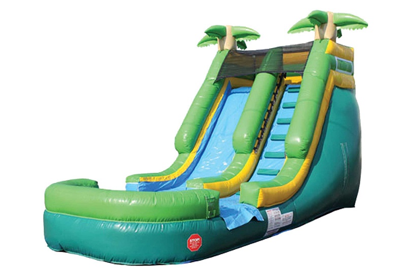WS115 Palm Tree Inflatable Water Slide