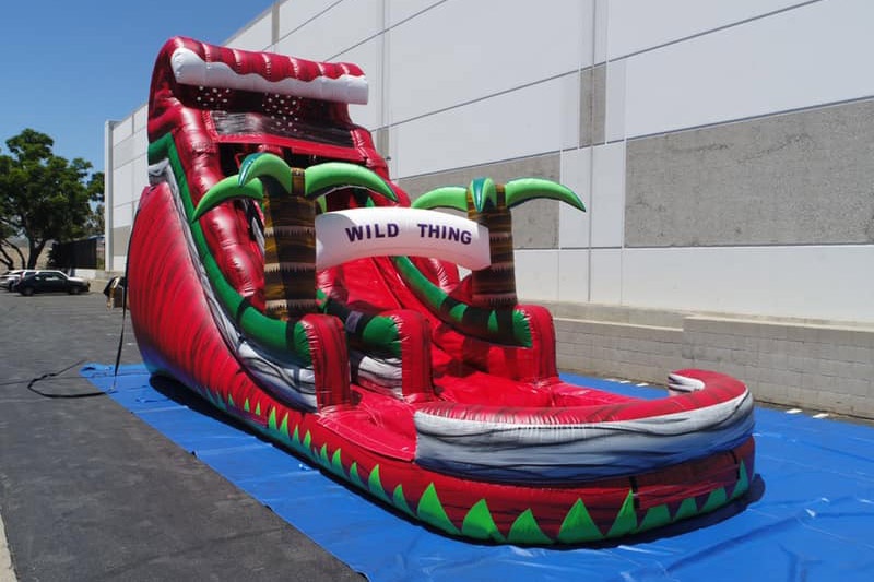 WS143 18FT Wild Thing Red Inflatable Water Slide