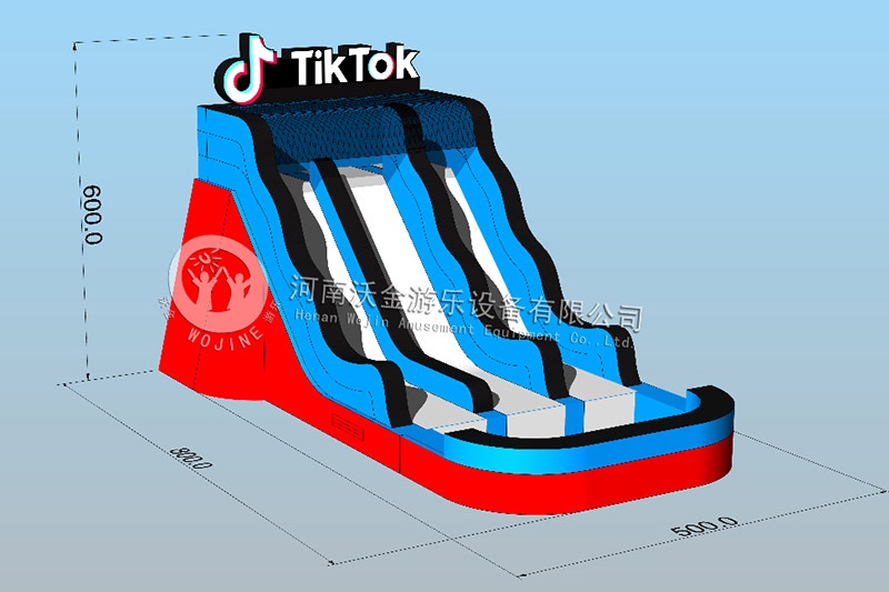 WS122 New Arrival TIKTOK Inflatable Water Slide
