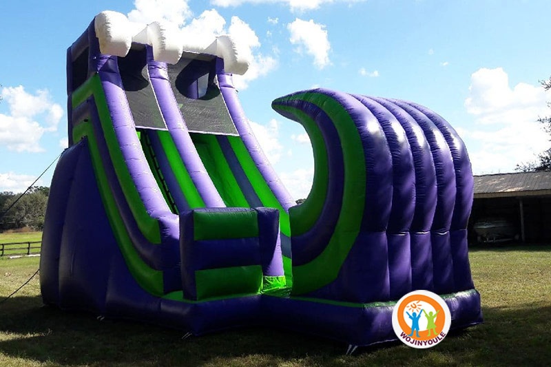 WS165 20FT The Curved Rampage Inflatable Water Slide