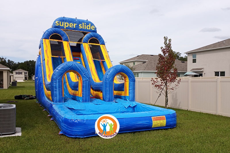 WS164 20FT Dual Marble Super Slide Inflatable Water Slide