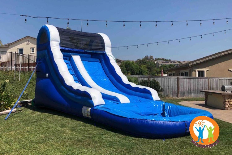 WS183 Blue Ocean Inflatable Water Slide with Pool