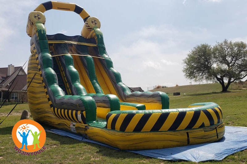 WS191 Hazardous Rapids Wet/Dry Inflatale Slide - 22ft Dual Lane