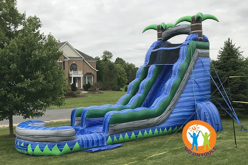 WS195 22ft Tsunami Blue Crush Inflatable Water Slide