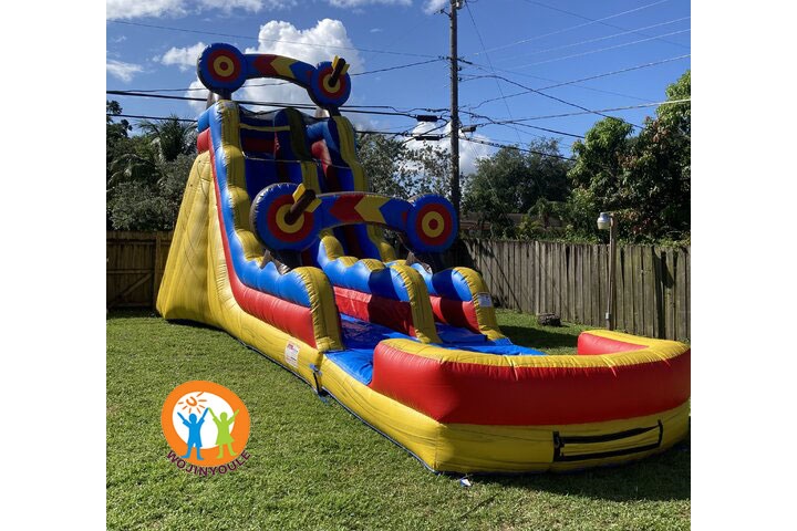 WS204 20ft BullsEye Inflatable Water Slide