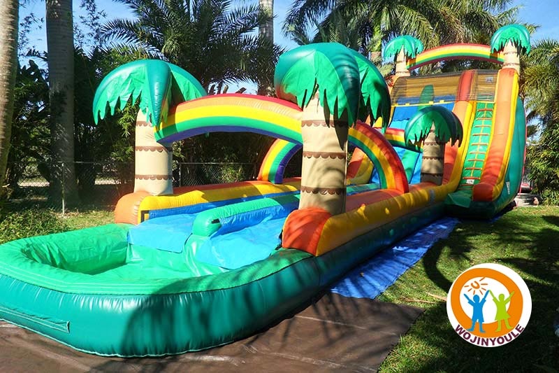 WS148 21ft Giant Tropical Wave Inflatable Water Slide