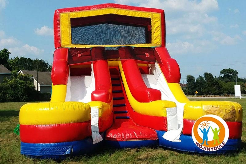 WS152 16ft Double Splash Inflatable Wet Dry Slide