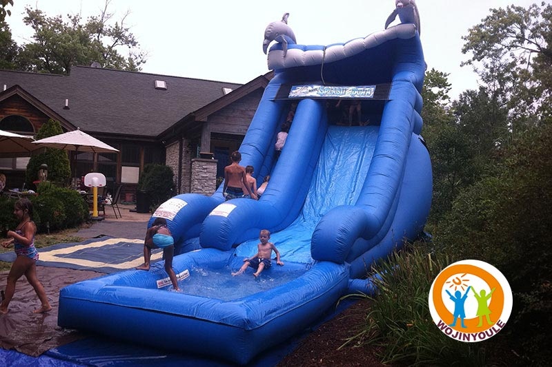 WS150 18ft Dolphin Inflatable Water Slide